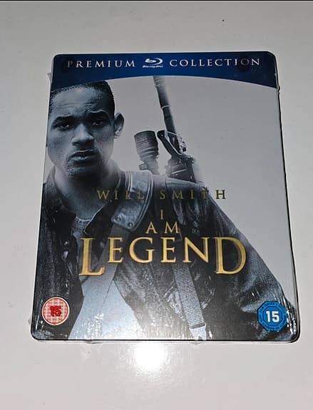 NY!  Premium Collection Steelbook-utgåva av filmen I Am Legend på Blu-ray.