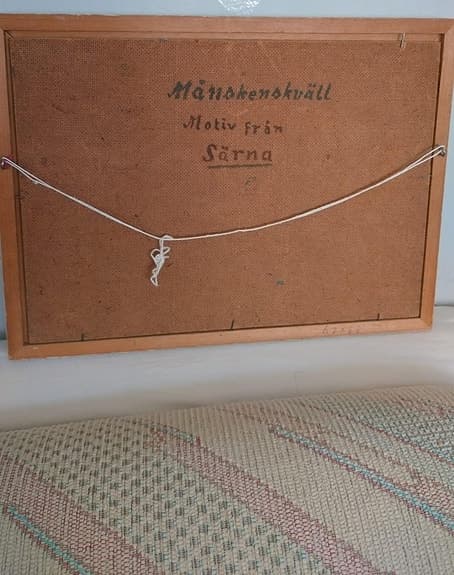 Tavla Människokväll motiv från Särna