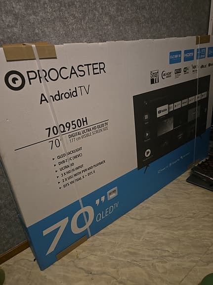Helt oöppnad Procaster TV