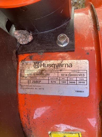 Husqvarna ST 268EP snöslunga orange