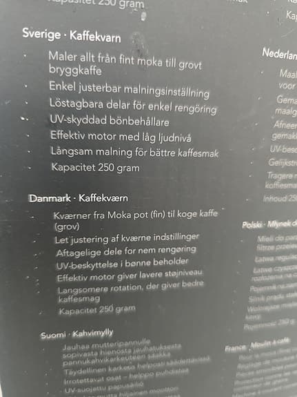 Wilfa Classic Aroma kaffekvarn svart