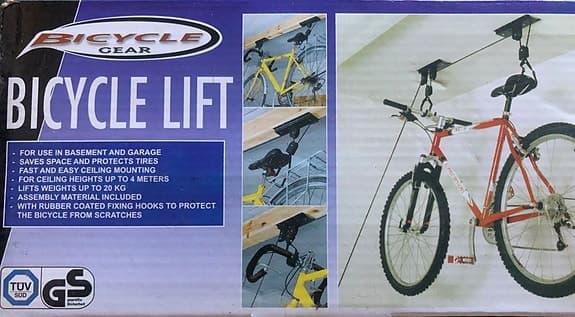 Takmonterad cykel-/multilift