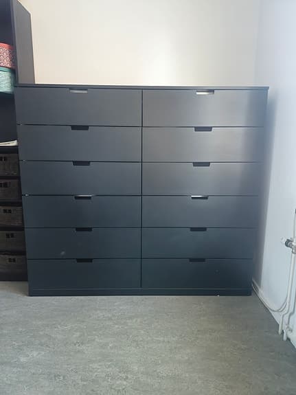 NORDLI Svart byrå ifrån IKEA