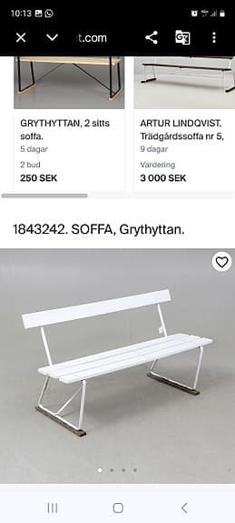Bänk soffa Grythyttan