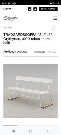 Bänk soffa Grythyttan