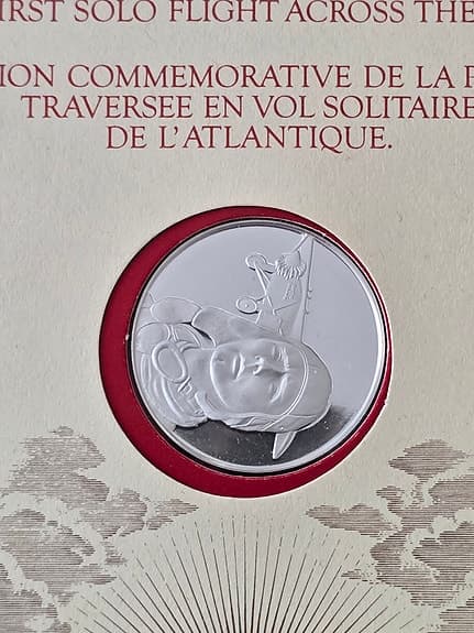 2 silvermynt 925/1000 med motiv Pieter Paul Rubens och flygplan