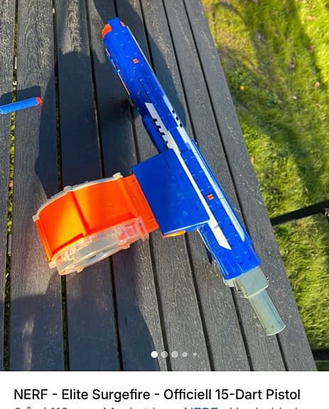 NERF - Elite Surgefire - Officiell 15-Dart Pistol