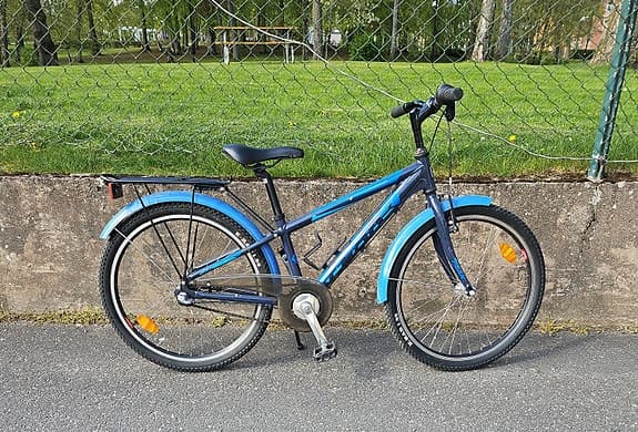 Peak barncykel 24" blå