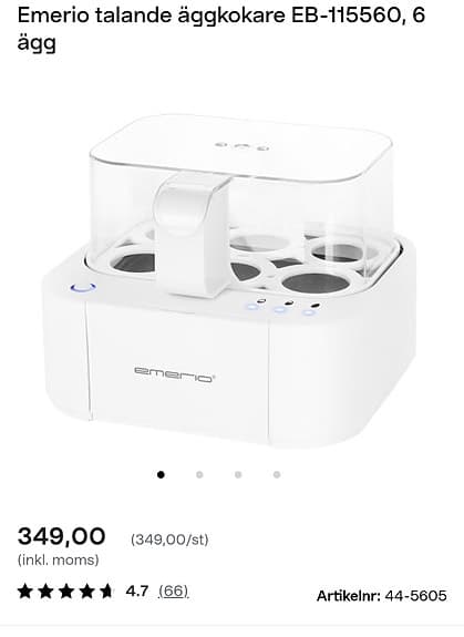 Emerio äggkokare EB-115560, 6 ägg