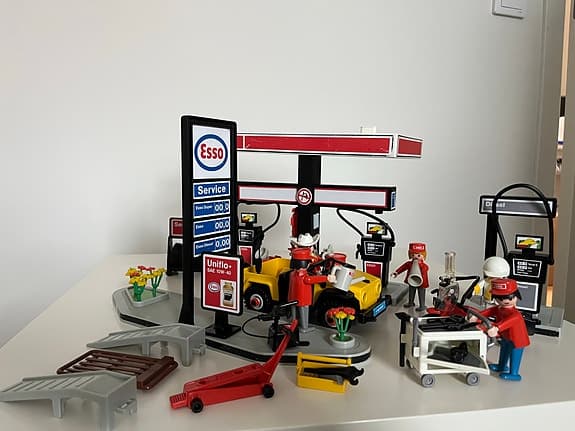 Playmobile Esso bensinmack