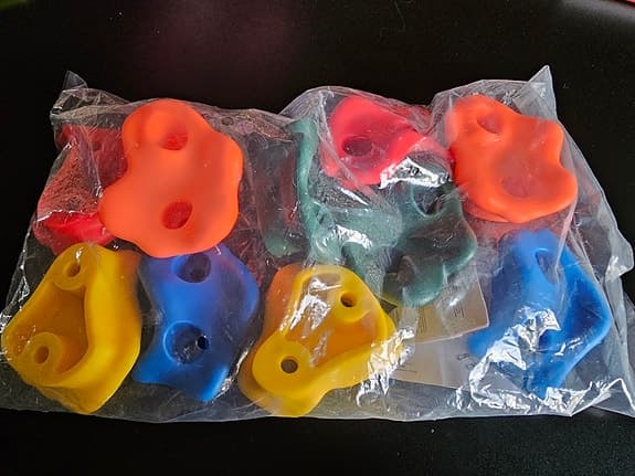 Klättergrepp till barn 10 pack med skruvar