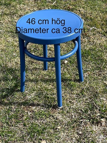 Ikeas Öglan blå pall
