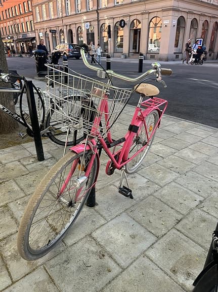 STÅLHÄSTEN CYKEL RETRO ROSA 50 cm 28" för kvinna rosa