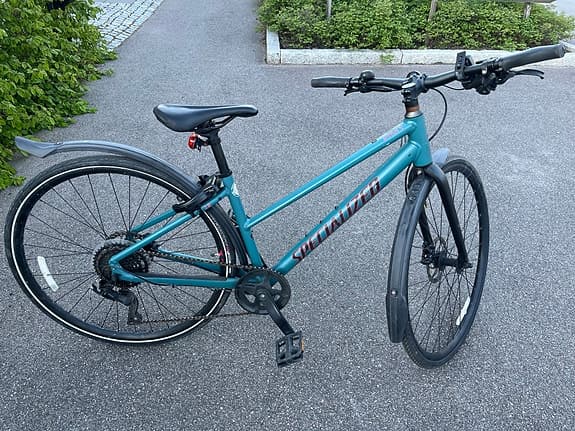 Specialized hybridcykel XS 28" unisex blågrön