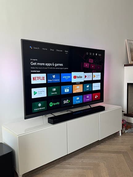 PHILIPS 65PUS7502/12 65" LED-TV med 4K, Ambilight + TV Bänk