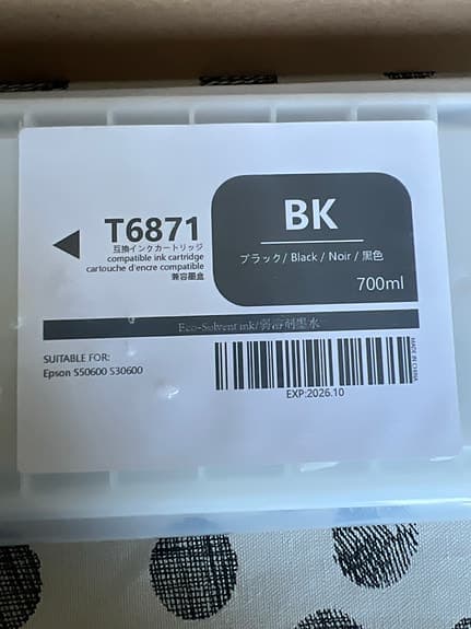 T6871 bläckpatron svart 700 ml för Epson S30600/S30680