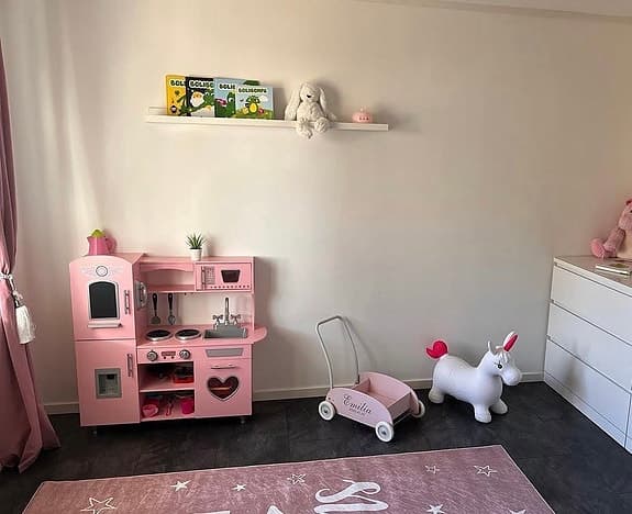 EduFun leksakskök rosa i trä