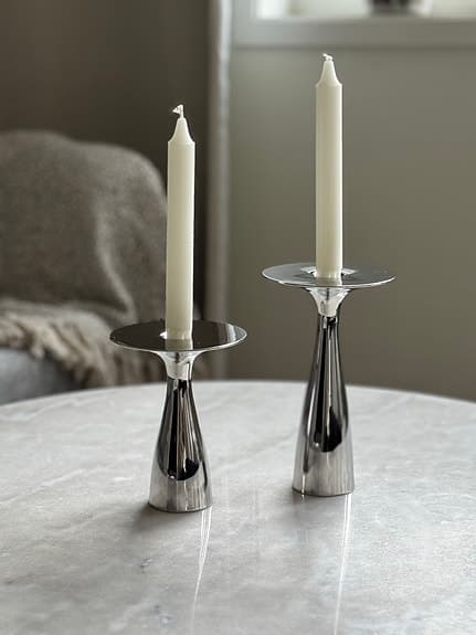 Georg Jensen ljusstakar i rostfritt stål