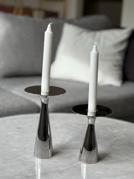 Georg Jensen ljusstakar i rostfritt stål