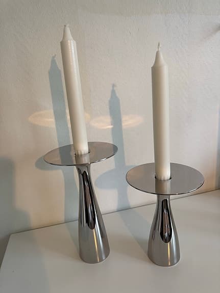Georg Jensen ljusstakar i rostfritt stål