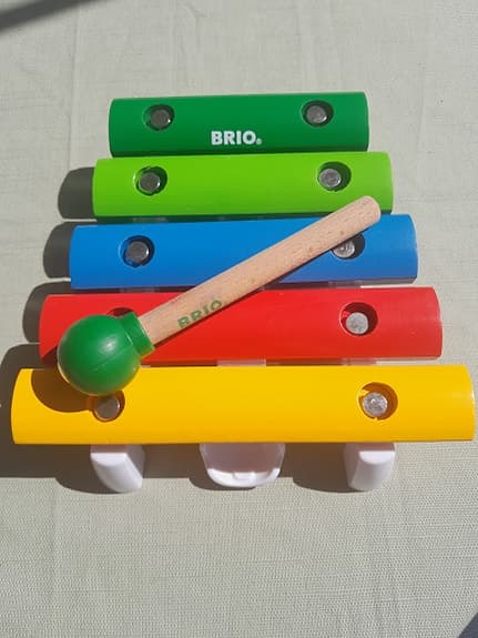 BRIO Xylofon i trä,  flerfärgad