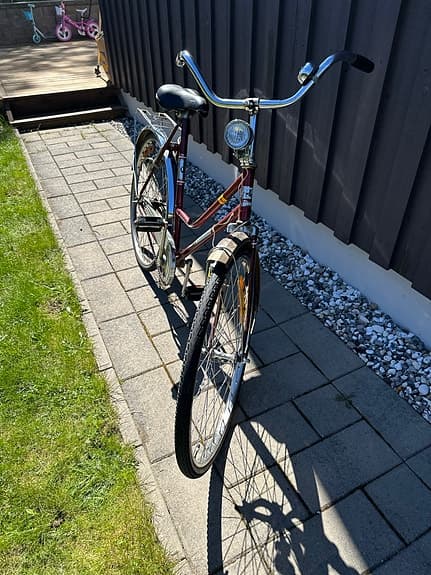 Kronan damcykel 26" M röd