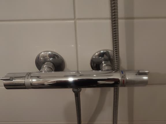 Duschset med termostatblandare krom 150cc