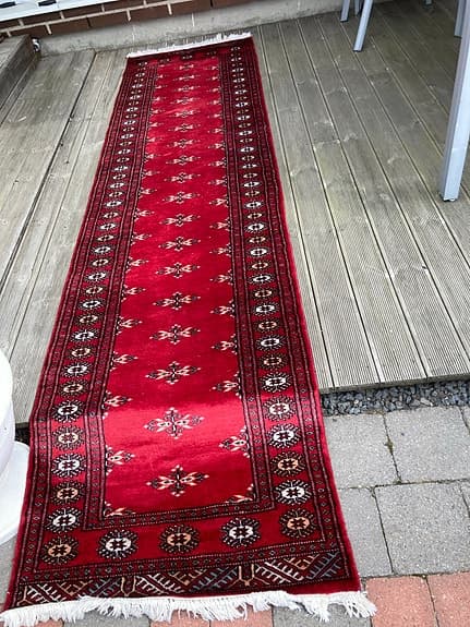 &Tradition röd gångmatta orientaliskt mönster