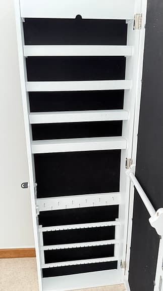 Vit spegelskåp/smyckeskåp