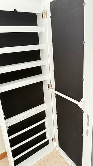 Vit spegelskåp/smyckeskåp