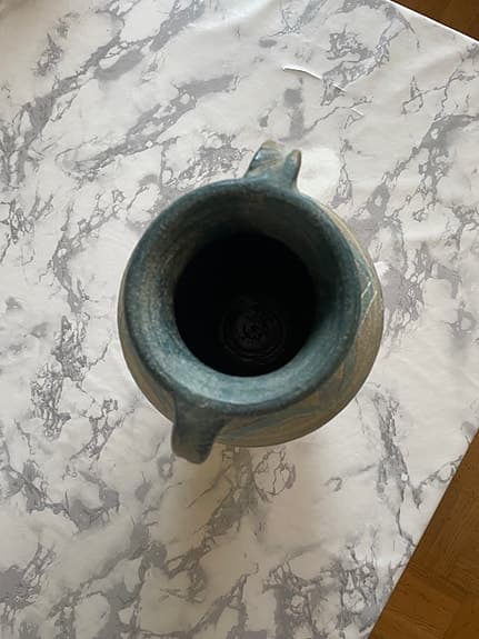 Stor keramikvas med handtag