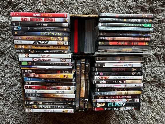 Stort DVD-paket med många Oscarvinnare & klassiker (100+ filmer)