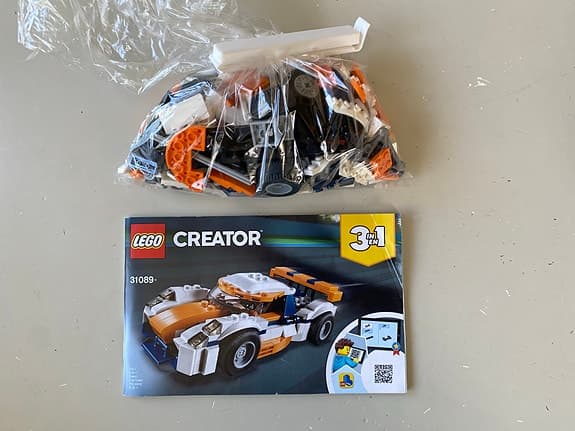 LEGO Creator 3-i-1 bil med instruktioner