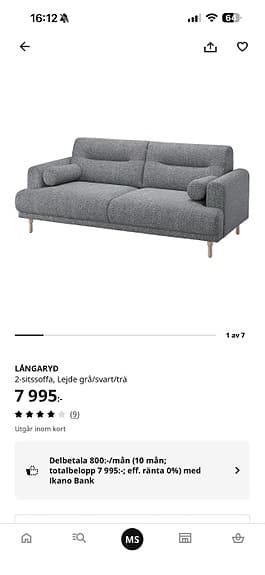 IKEA Långsryd soffa