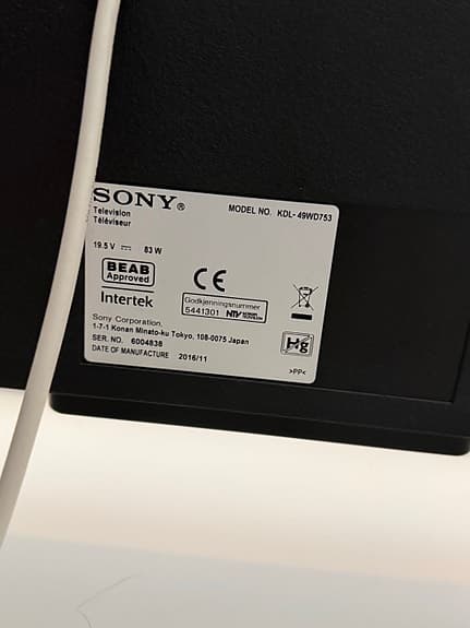 Sony led TV 49”