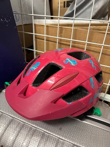 Lazer cykelhjälm barn stl 46–50 rosa med mönster