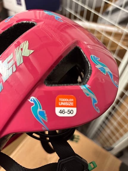 Lazer cykelhjälm barn stl 46–50 rosa med mönster