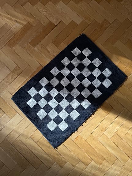 Rutig badrumsmatta H&M Home