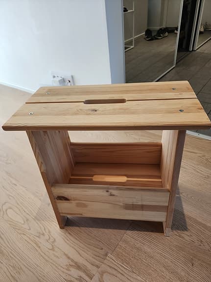 IKEA PERJOHAN bänk med förvaring (furu)