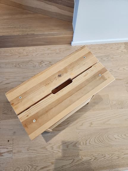 IKEA PERJOHAN bänk med förvaring (furu)