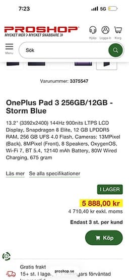 One plus pad 3