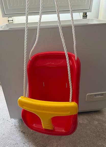 Röd/gul plastgunga