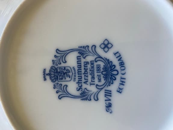 Bavaria Schumann Arzberg djup tallrik porslin 6st.