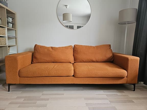 3-sits soffa rost / orange