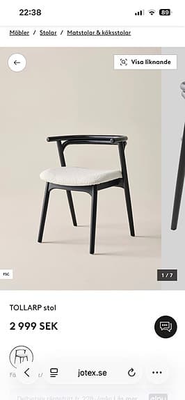 Stol - Tollarp från Jotex