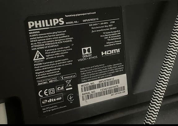 Philips 58" 4K Smart-TV med Ambilight (2021)"