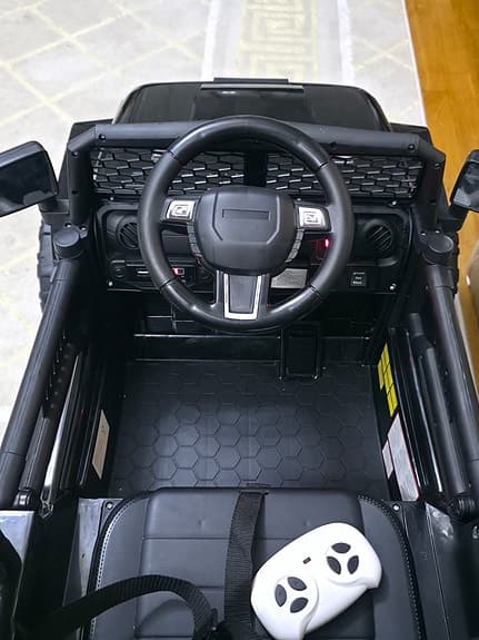 elbil jeep svart leksaksbil för barn