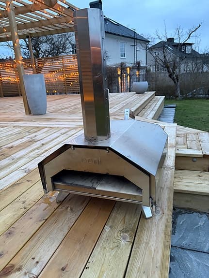 Ooni 16 PRO pizzaugn i rostfritt stål för utomhusbruk