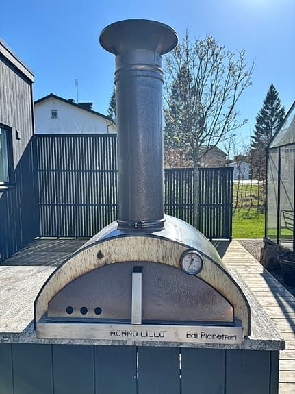 Forno Allegro Nonno Lillo vedeldad pizzaugn i stål