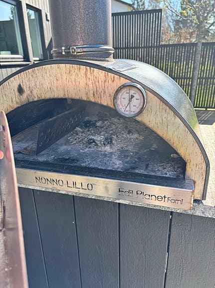 Forno Allegro Nonno Lillo vedeldad pizzaugn i stål